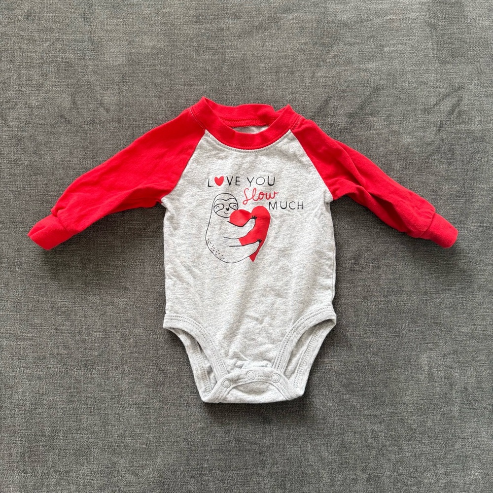 Carter's Baby Valentine’s Cute Sloth Bodysuit 3m